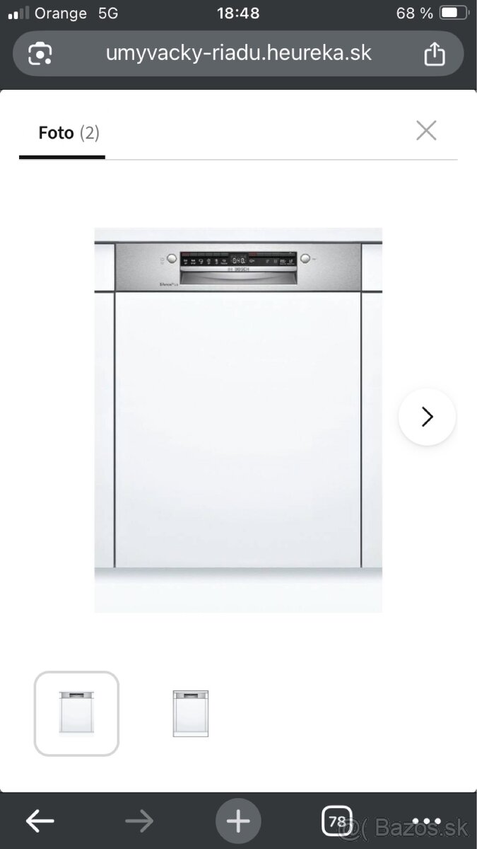 Predám vstavanu umývačku Bosch - 3