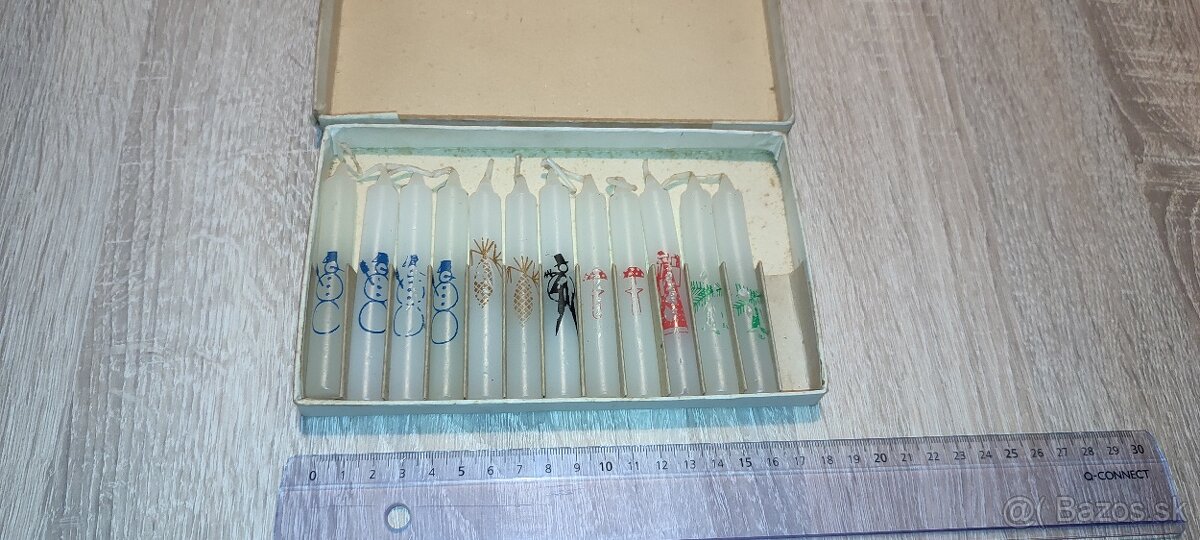 Retro vianočné sviečky - 3