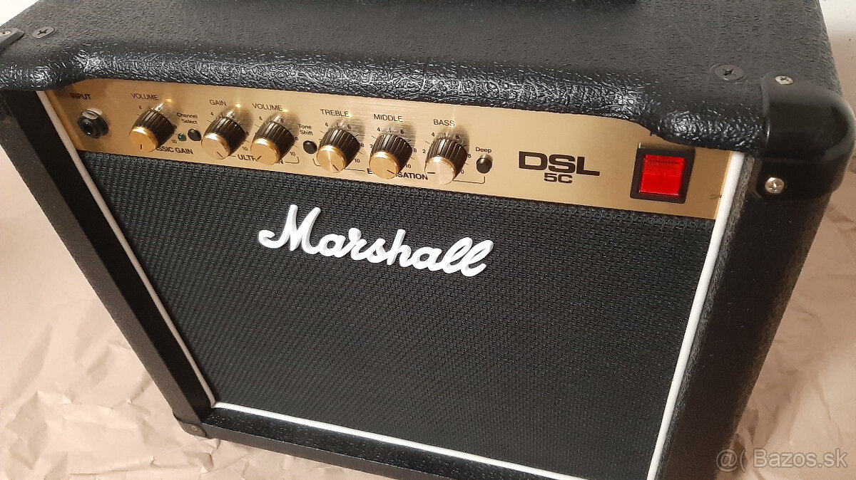Predám kombo Marshall DSL5C - 3