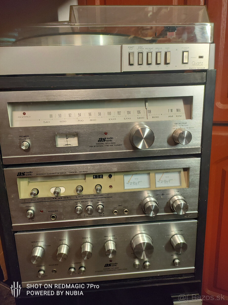 Vintahe Japan zostava Audio Sonic+ gramafon - 3