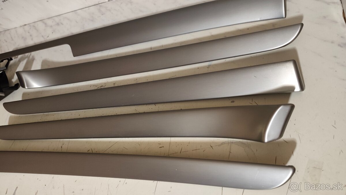 Interiér lišty Audi A4 B6 B7 hliník - 3