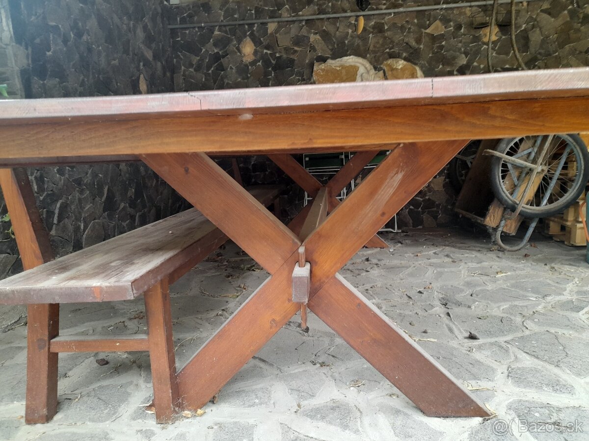 Zahradny stol a lavice - 3