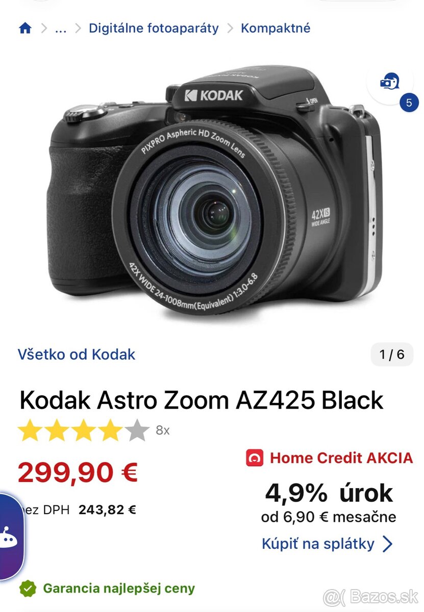 Fotoaparát Kodak Pixpro AZ425 - 3