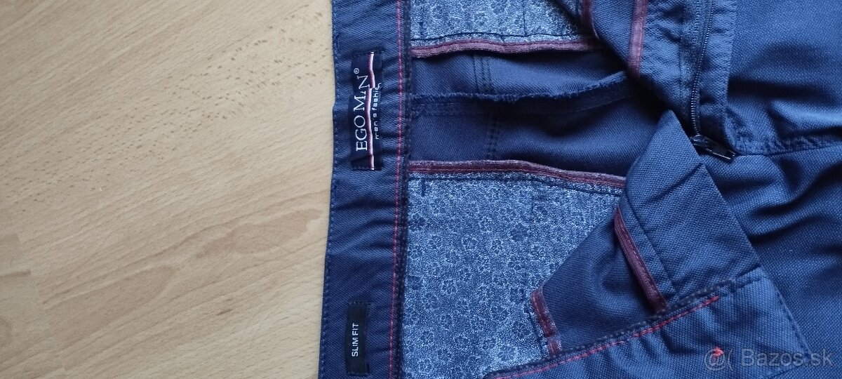 Nohavice slim fit,spolocenske - 3