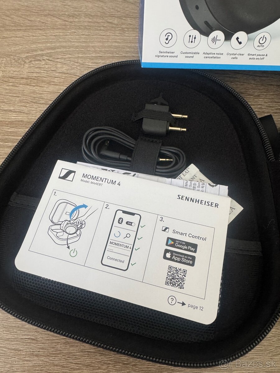 Nové, iba rozbalené slúchadlá Sennheiser Momentum 4 Wireless - 3