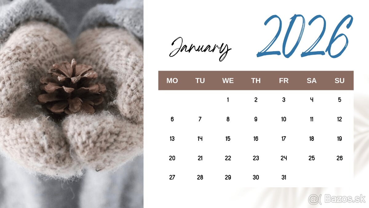 ✨ 4x Kalendár 2026 pre tvoj dokonalý rok Príroda & Akvarel. - 3