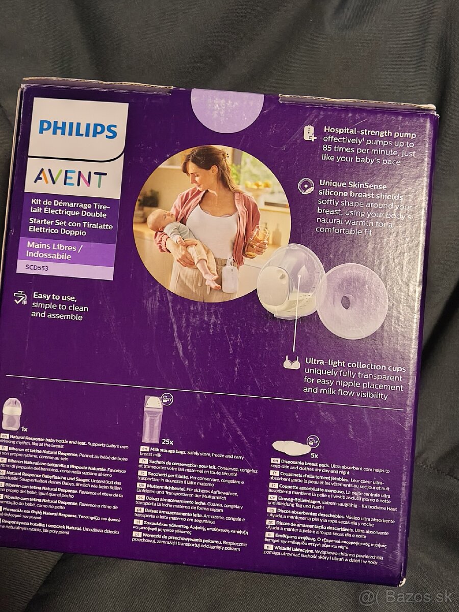Philips Avent Duo electric brest pump - hands free - 3
