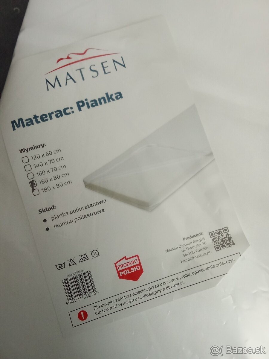 Matrac, polyuretánová pena 160x80cm - 3