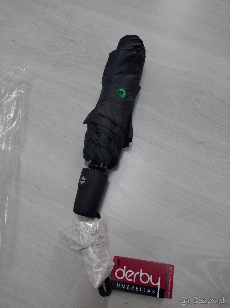 DERBY Hit Magic plnoautomaticky kabelkovy čierny dazdnik - 3