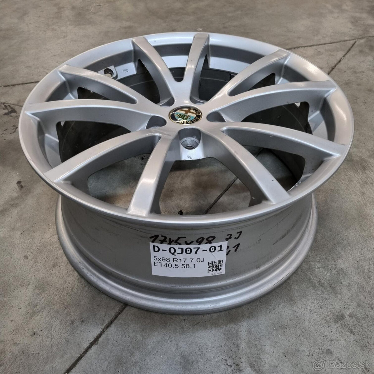 Hliníkové disky 5x98 R17 7J ET40.5 - 3