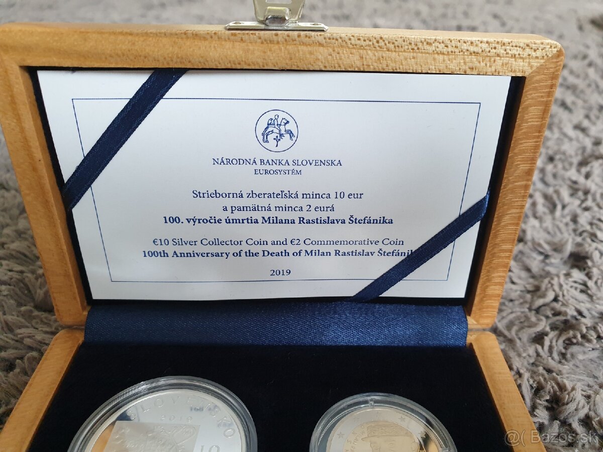 2€ +10€ M.R.Štefánik Proof - 3