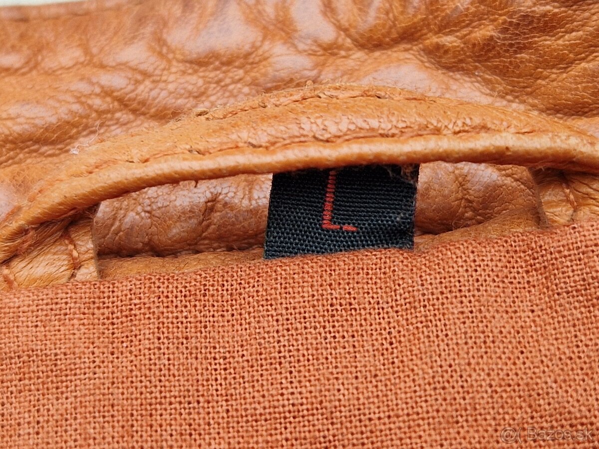 Pánská kožená bunda Freaky Nation velikost L - 3