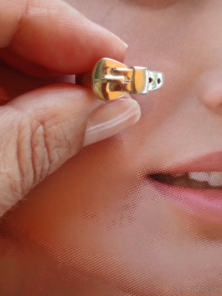 Strieborný prsteň 925 opasok - 3