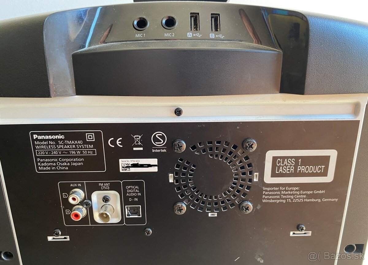 PANASONIC model SC-TMAX40 - 3