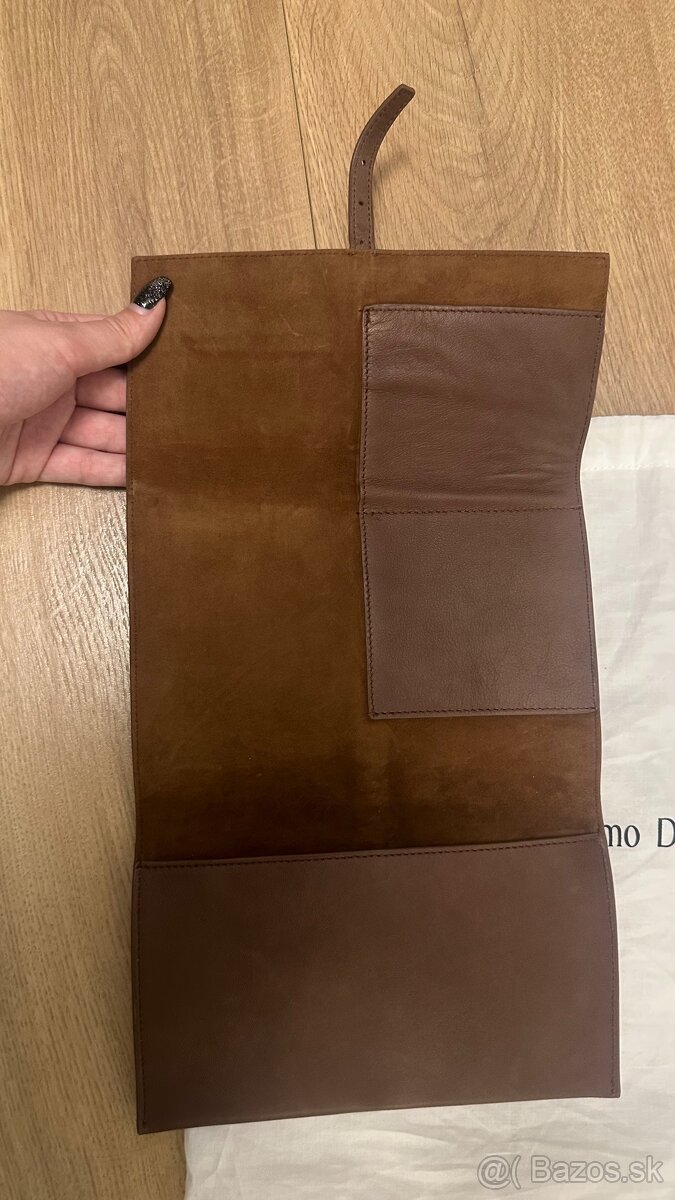 Massimo Dutti kožená malá listová kabelka - 3