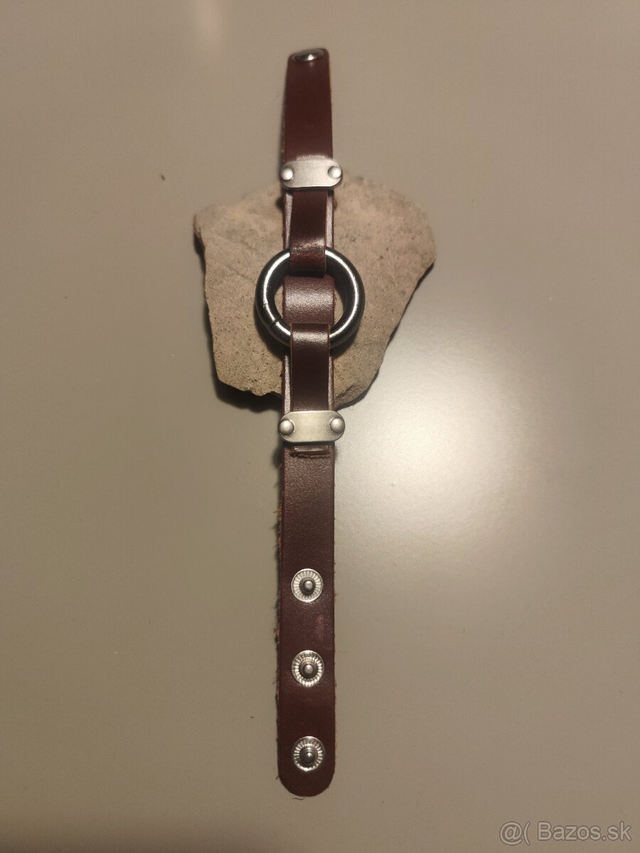 Predám štýlový pánsky koženkovy náramok - 3