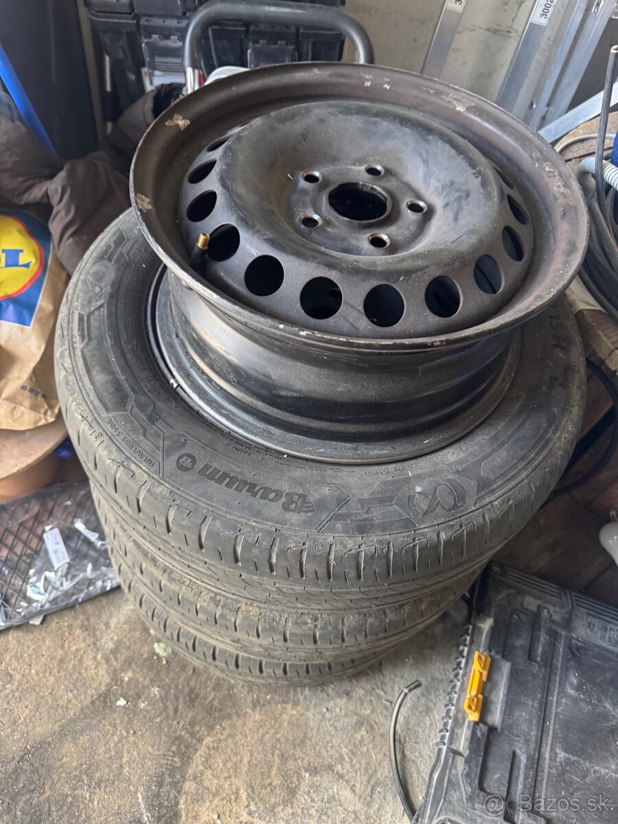 Predám plechové disky 195/65 r15 - 3