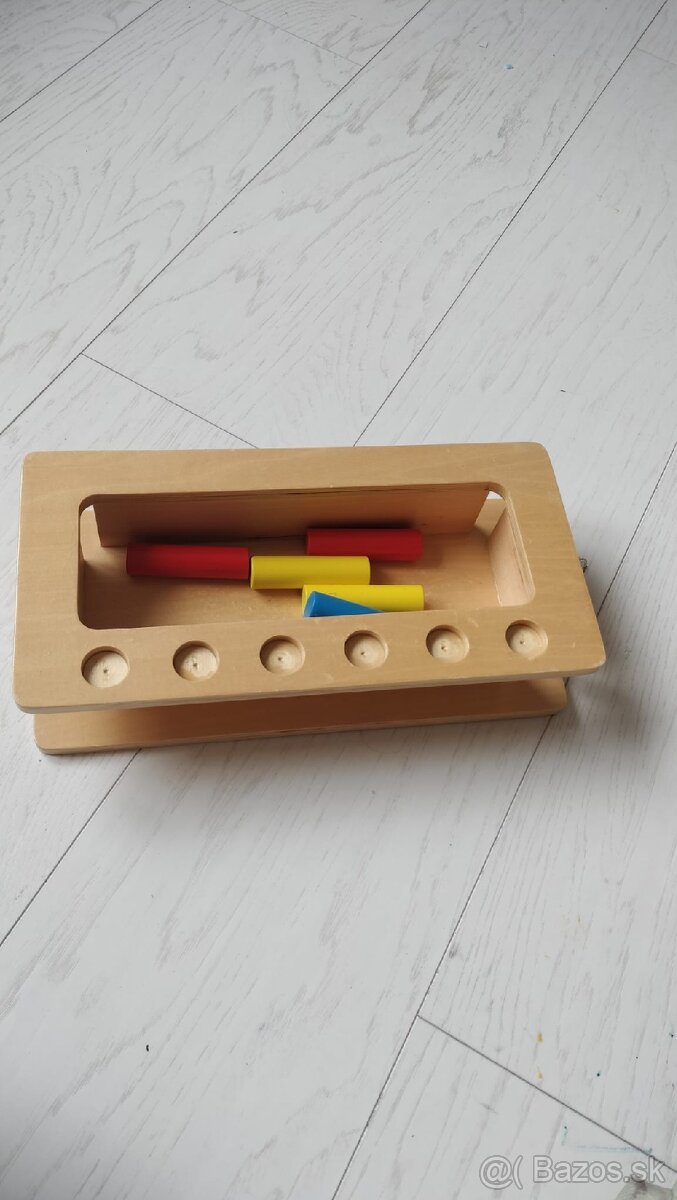 Montessori hračka - farebné valčeky - 3