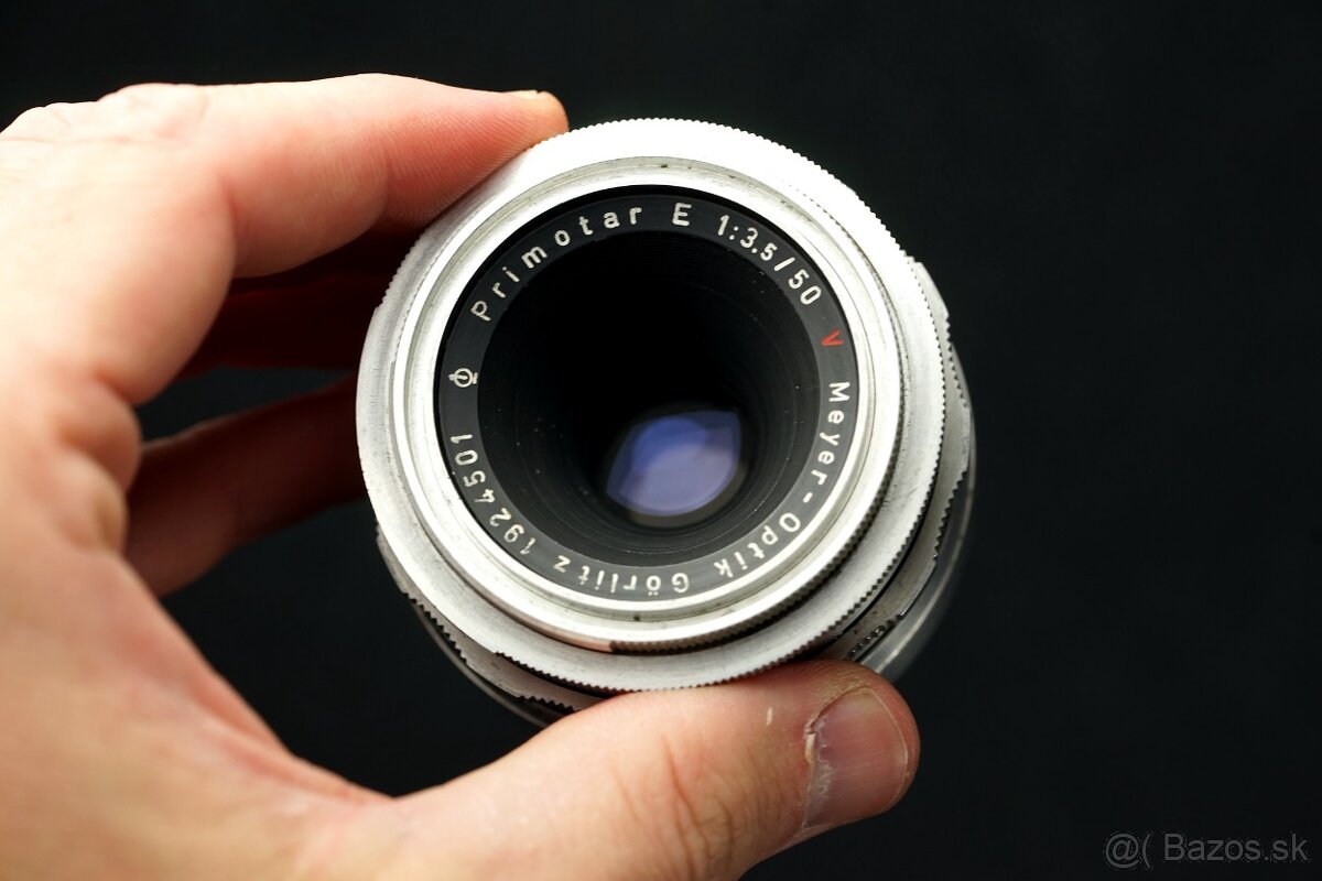 Objektiv Meyer Optik Gorlitz PRIMOTAR 50mm f3,5 RED V M42 - 3