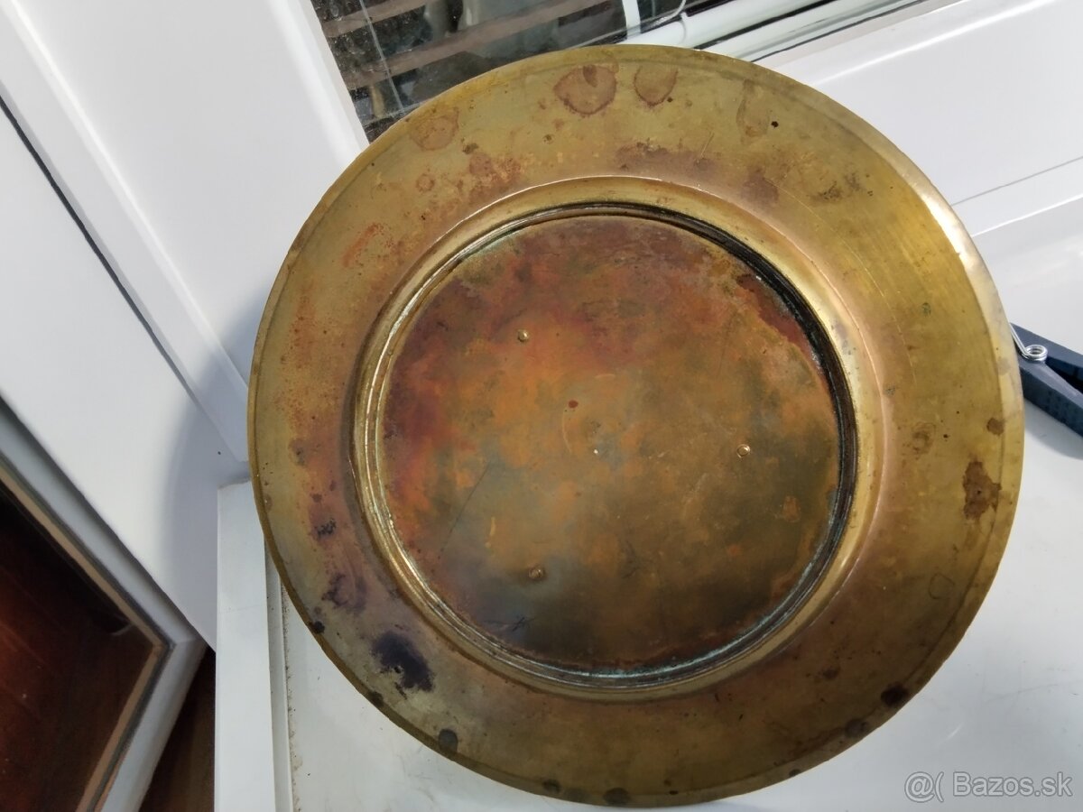 Zdobený kalamar, mosadz ,sklo - 3