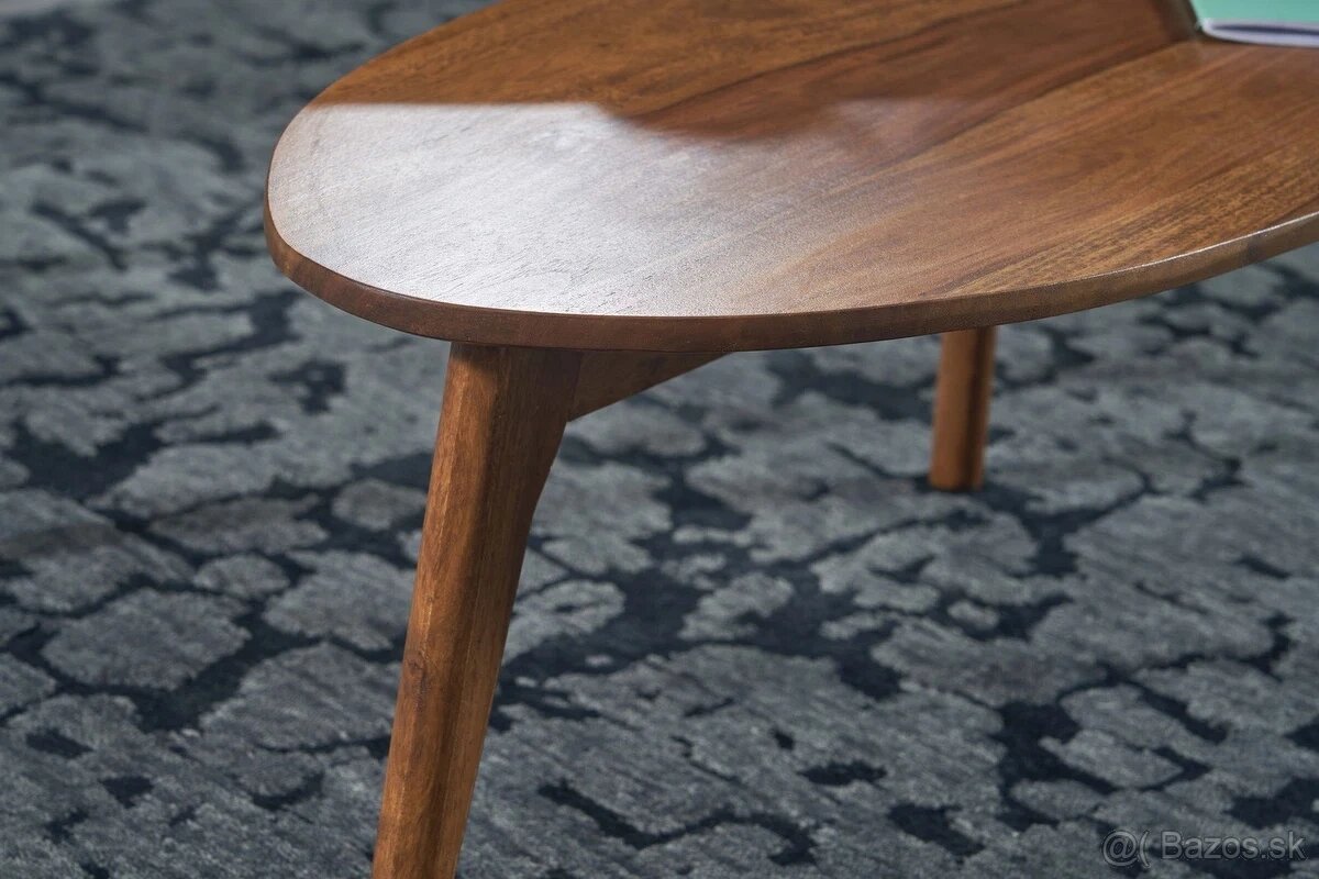 Set 2 stolíkov oval palisander / konferenčný stolík - 3