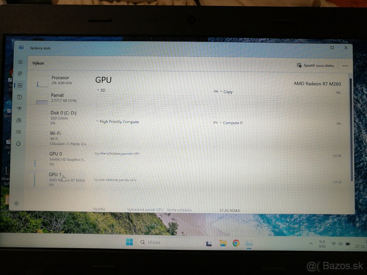 Lenovo. i7-5500U. RAM 8 GB. SSD 256 GB.14“ UVD. AMD 2 GB. - 3