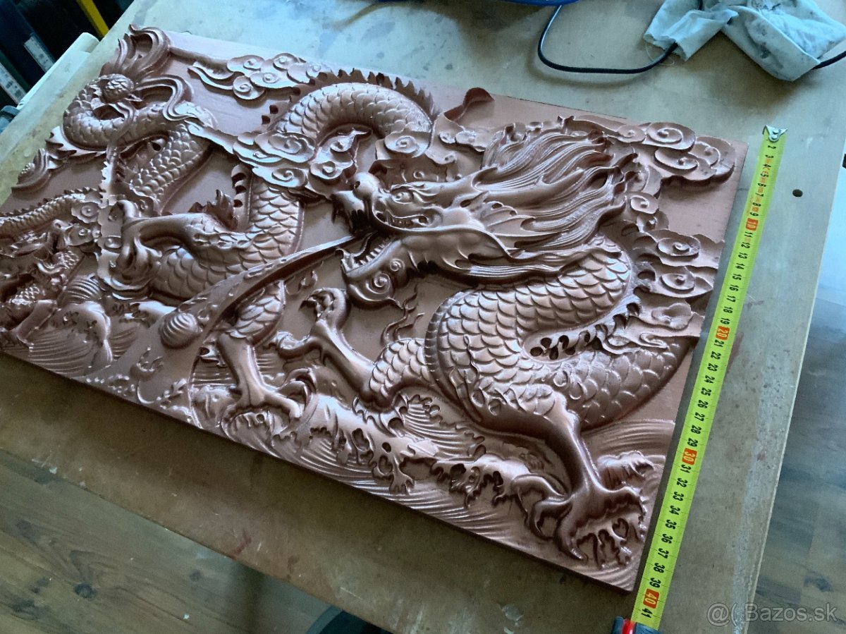 Drevená plastika - Čínsky drak - 3