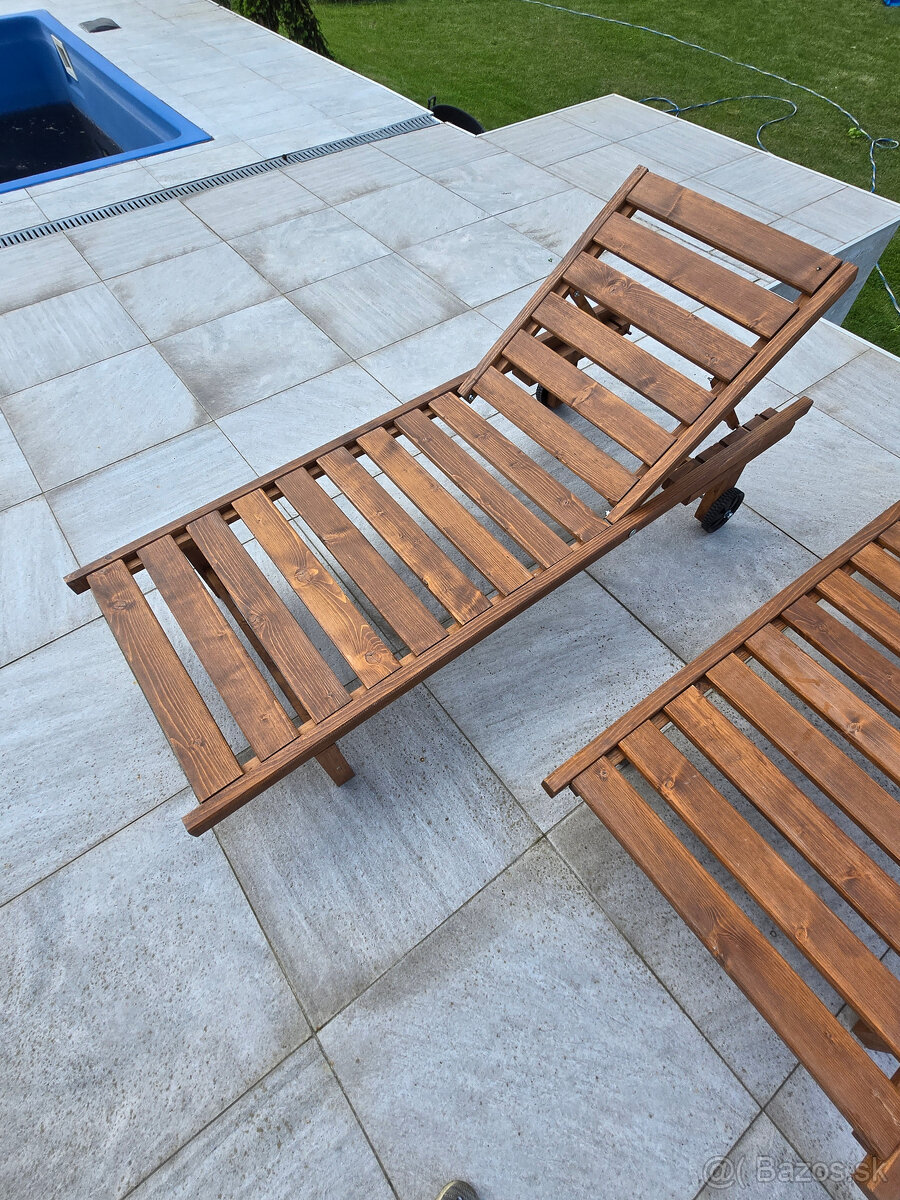 Predám drevené lehátko - 3