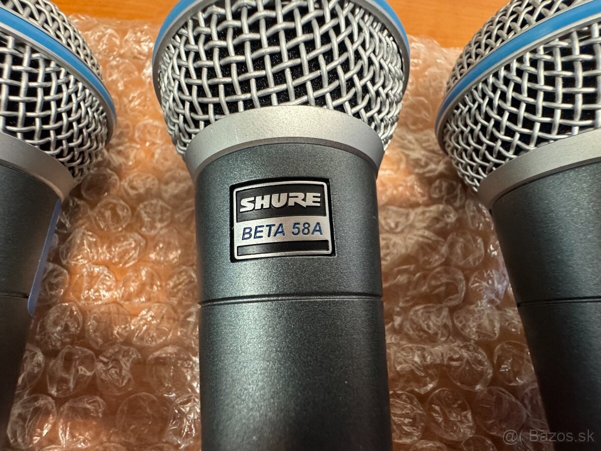 Shure BETA 58A Vokálny dynamický mikrofón - 3