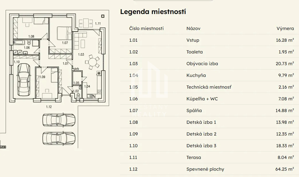 Na predaj 4-izbový RD s garážou v projekte SELANKY Pobedim - 3