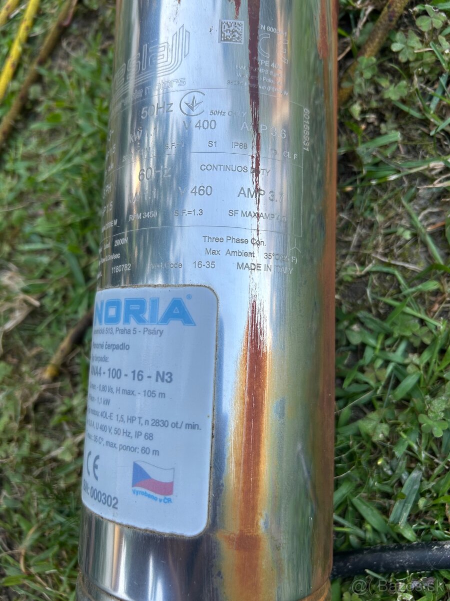 Ponorné vodné čerpadlo Noria - 3