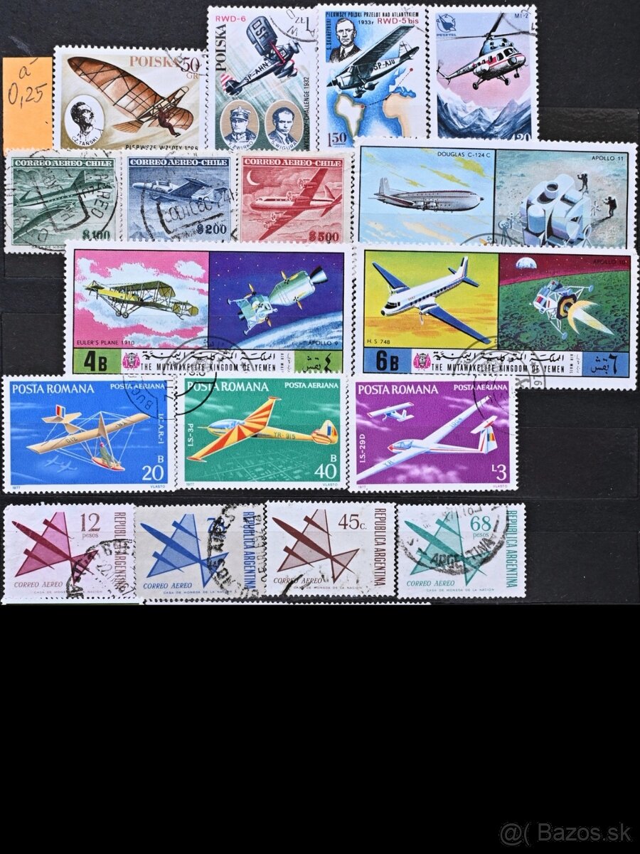 Známky - Letectvo - série 1 - 3