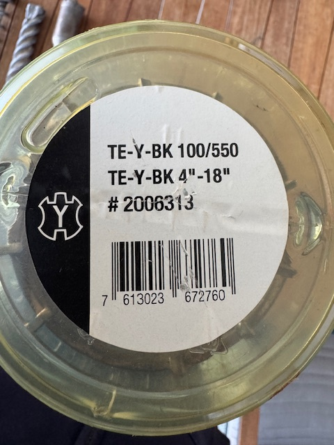 Hilti vrtak priemer 100 TE-Y-BK 100/550 - 3