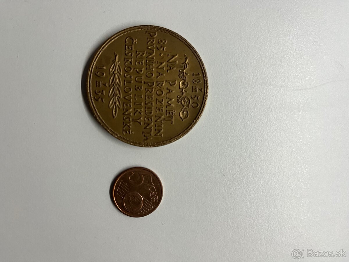 Pamätná minca T.G. Masarayk - 3