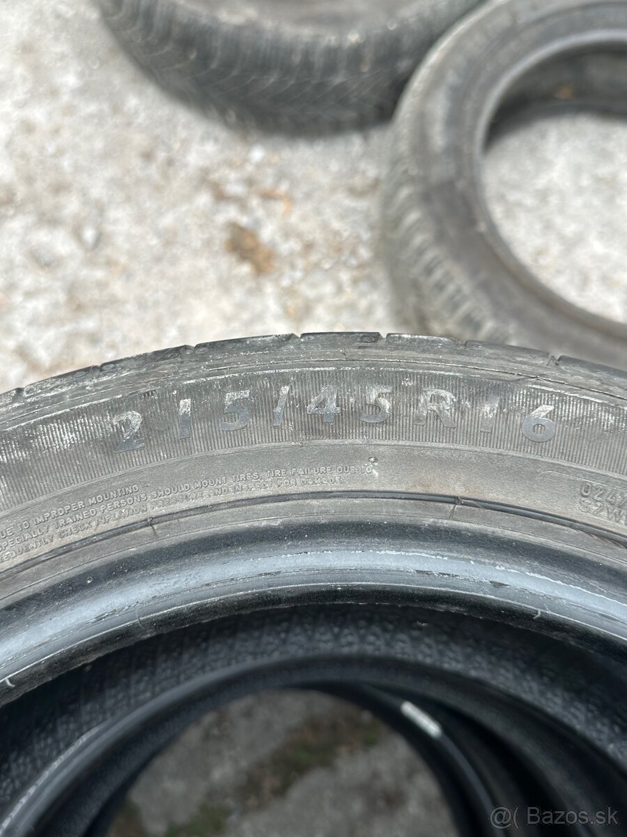 DUNLOP 215/45/R16 LETNÉ - 3