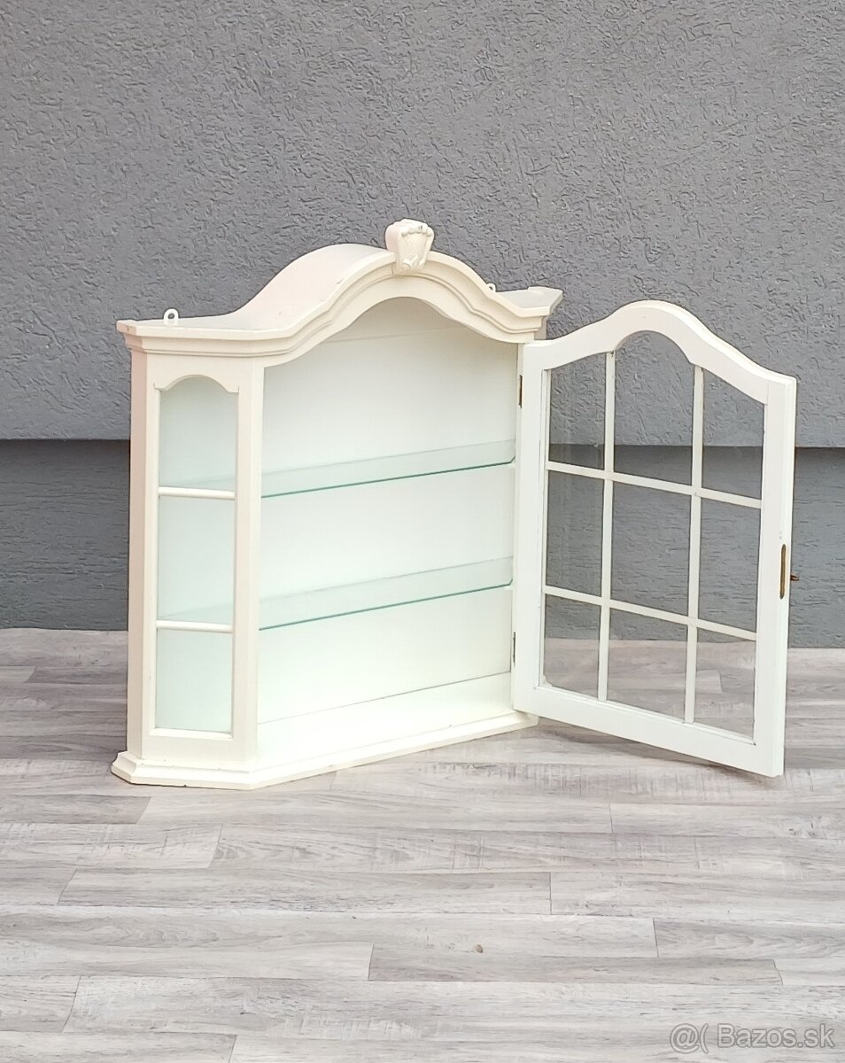 Vitrína biela nástenná. - 3