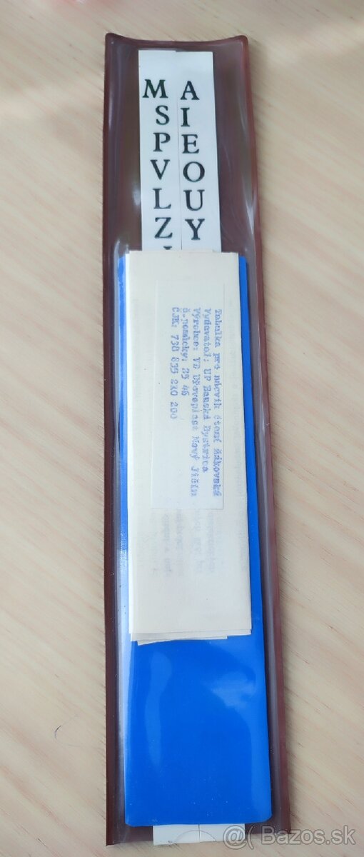 Pomôcka na nácvik čítania - 3