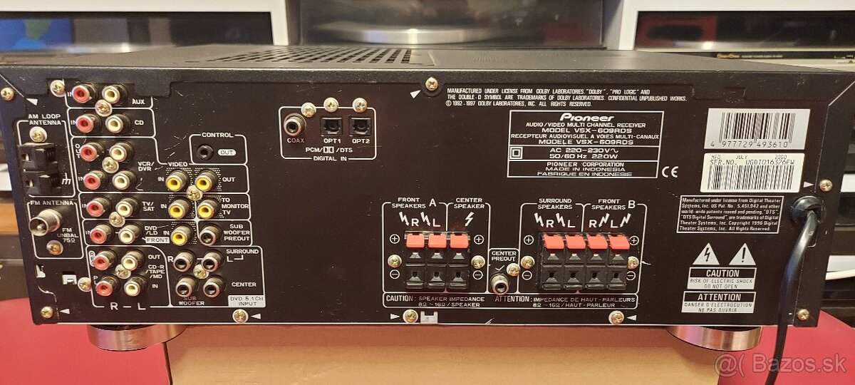 Predám receiver Pioneer VSX-609RDS - 3