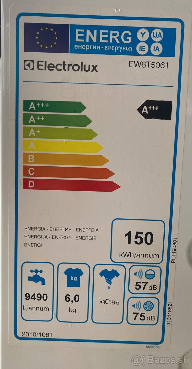 Predám automatickú práčku Electrolux EW6T5061 - 3