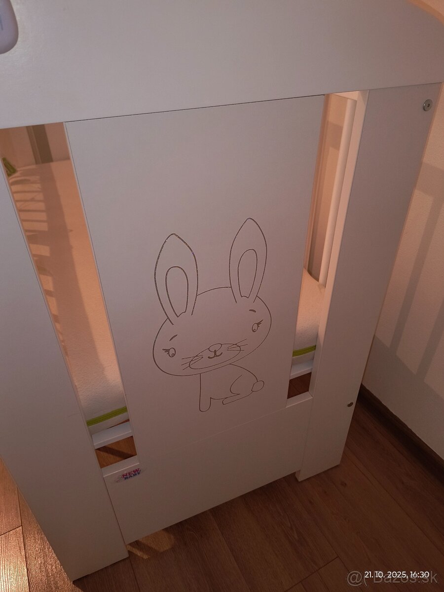 Detská postieľka so sťahovacou bočnicou - 3