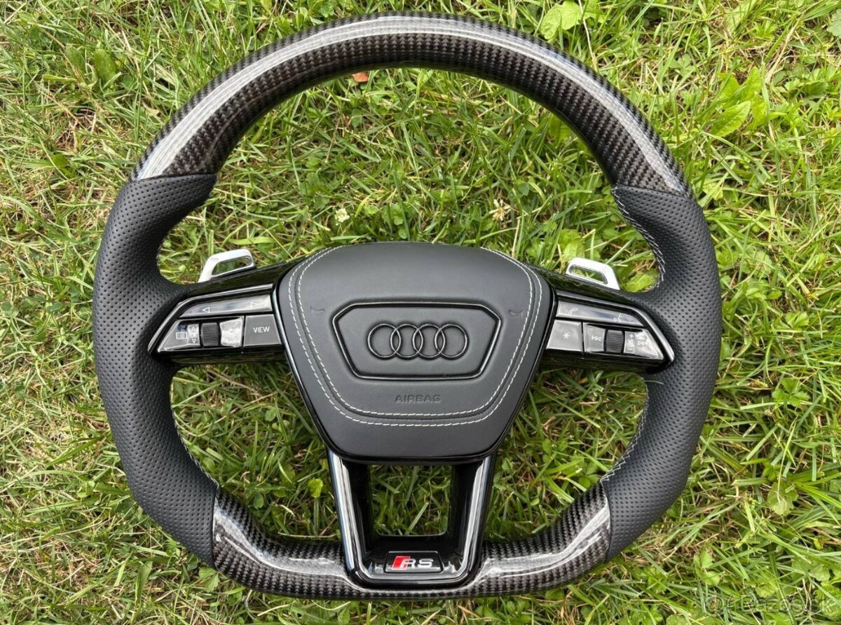 -AUDI VOLANT KARBONOVY A6 A7 C8 Q8 S8 SQ8 E-TRON - 3