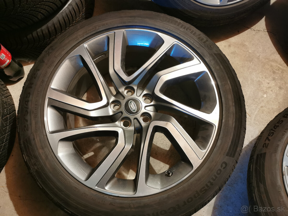Land Rover Discovery 5 - orig. 21" alu + letné pneu Conti