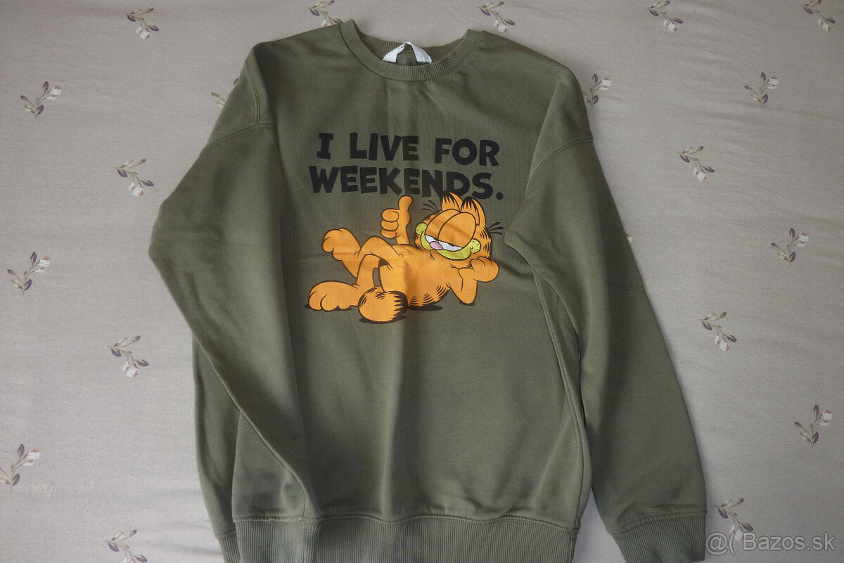 Garfield mikina, pekná chlapč.mikina,značka H&M, v.146/152 - 3