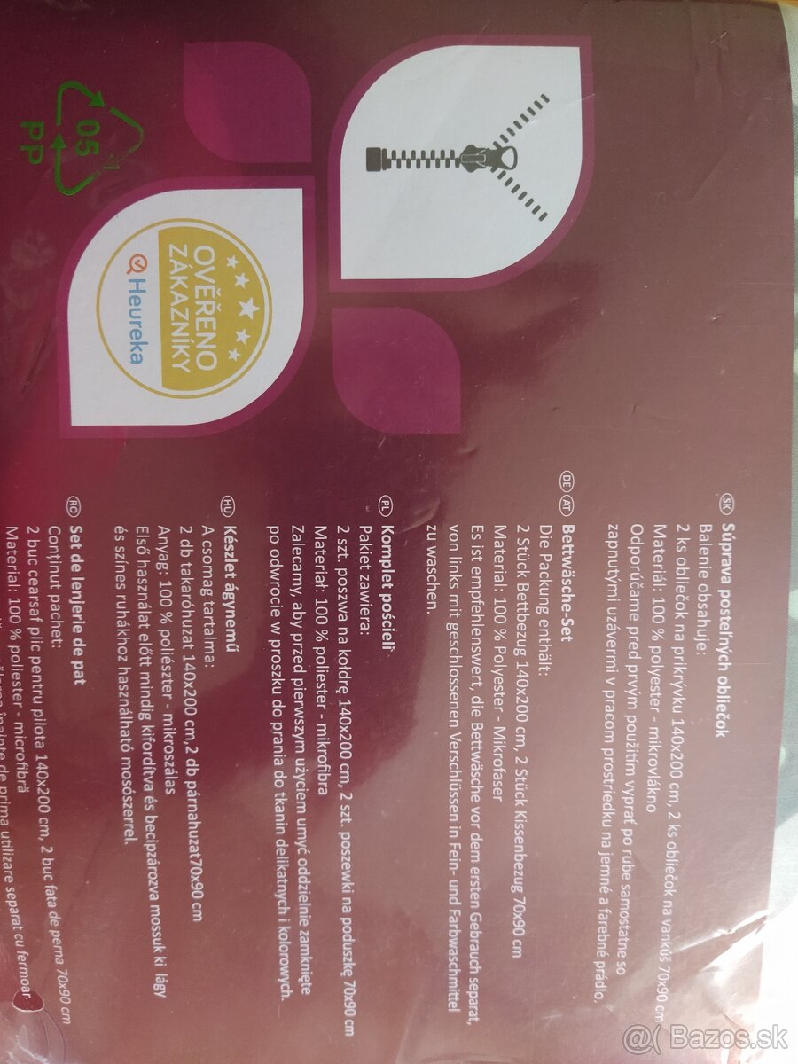 Posteľné obliečky sada na dvojpostel - 3