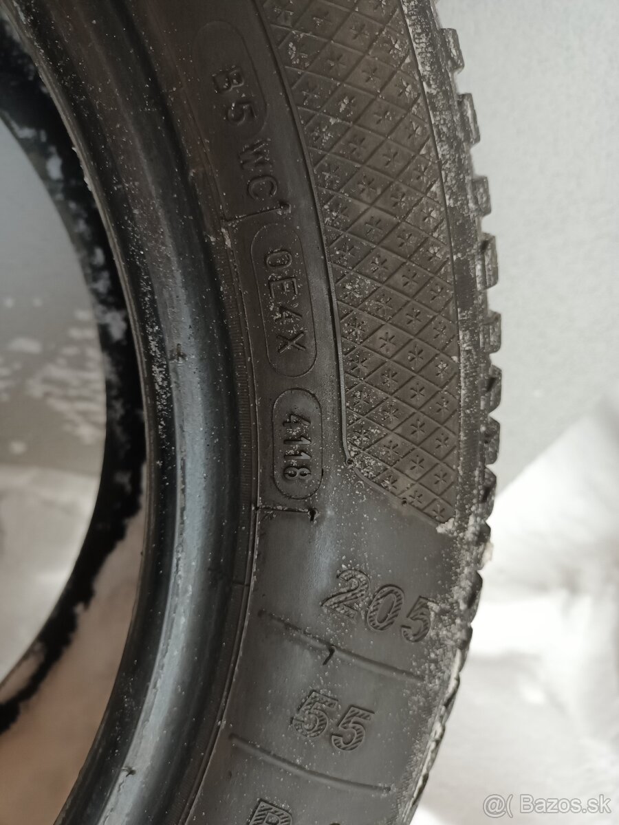 Predám zimné pneu 205/55r16 kleber - 3