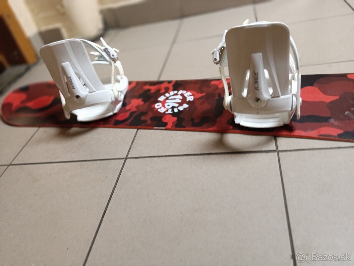 Snowboard Nitro Ripper Kids Red + viazanie - 3