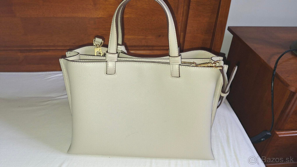 béžová kožená kabelka DKNY - nová - 3