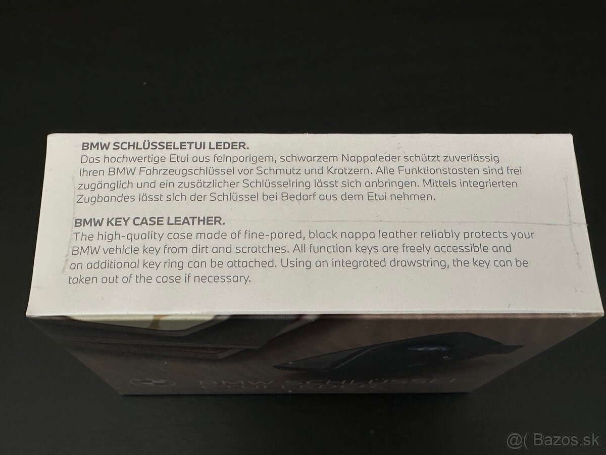 Originál BMW Leather Key Case – kožené puzdro na kľúč - 3