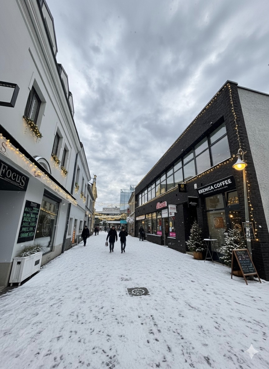 Vianočné trhy v centre Žiliny - priestory pre stánky - 3