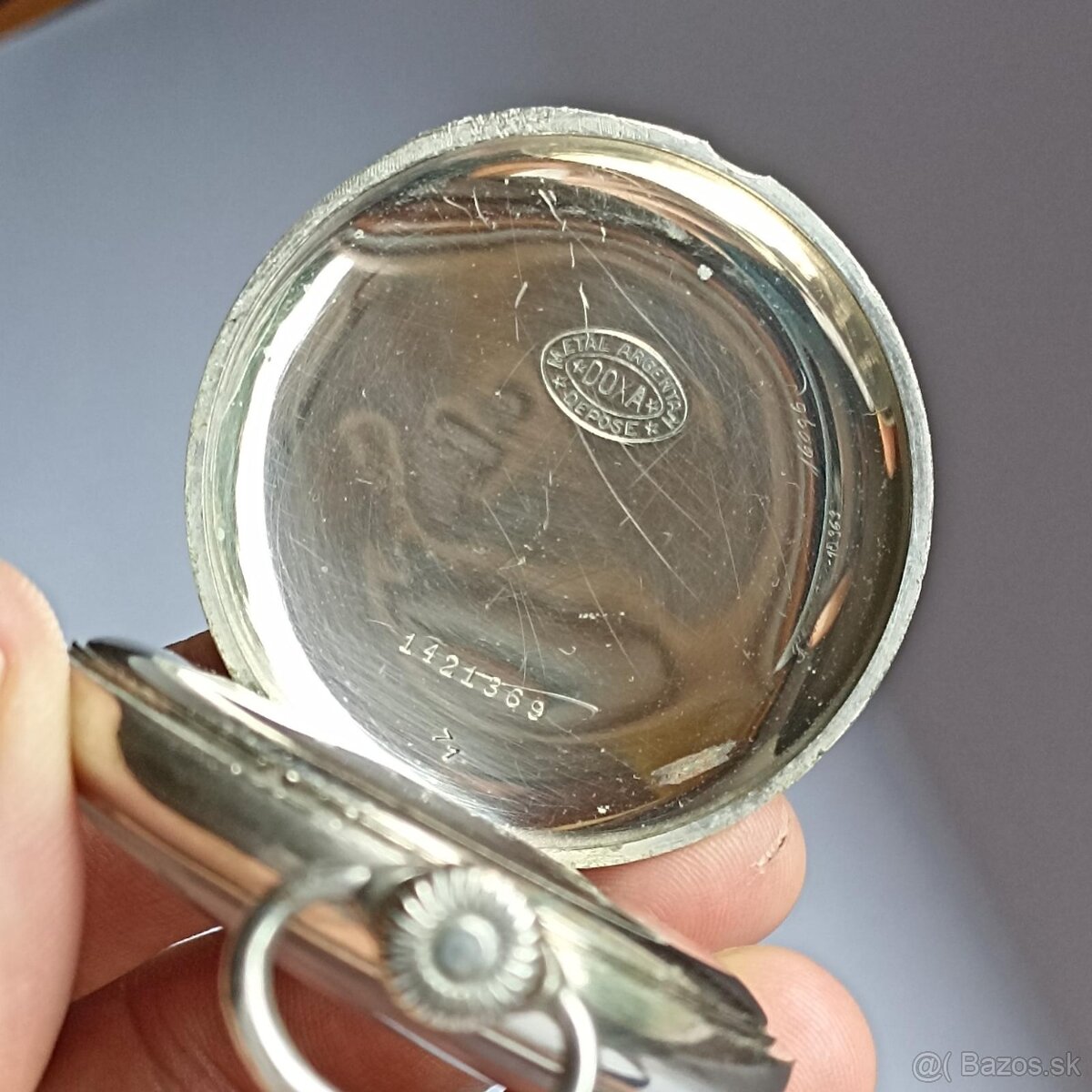 Starožitné pánské kapesní hodinky značené DOXA - 3